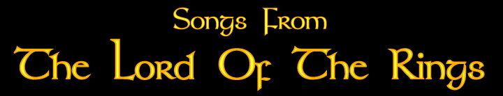 Songs From The Lord Of The Rings