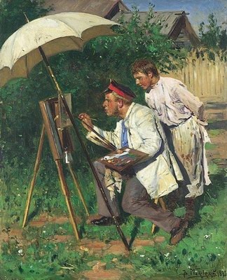 Vladimir Makovsky - The artist and the apprentice