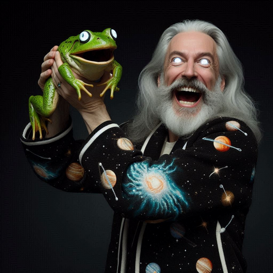 God with a frog